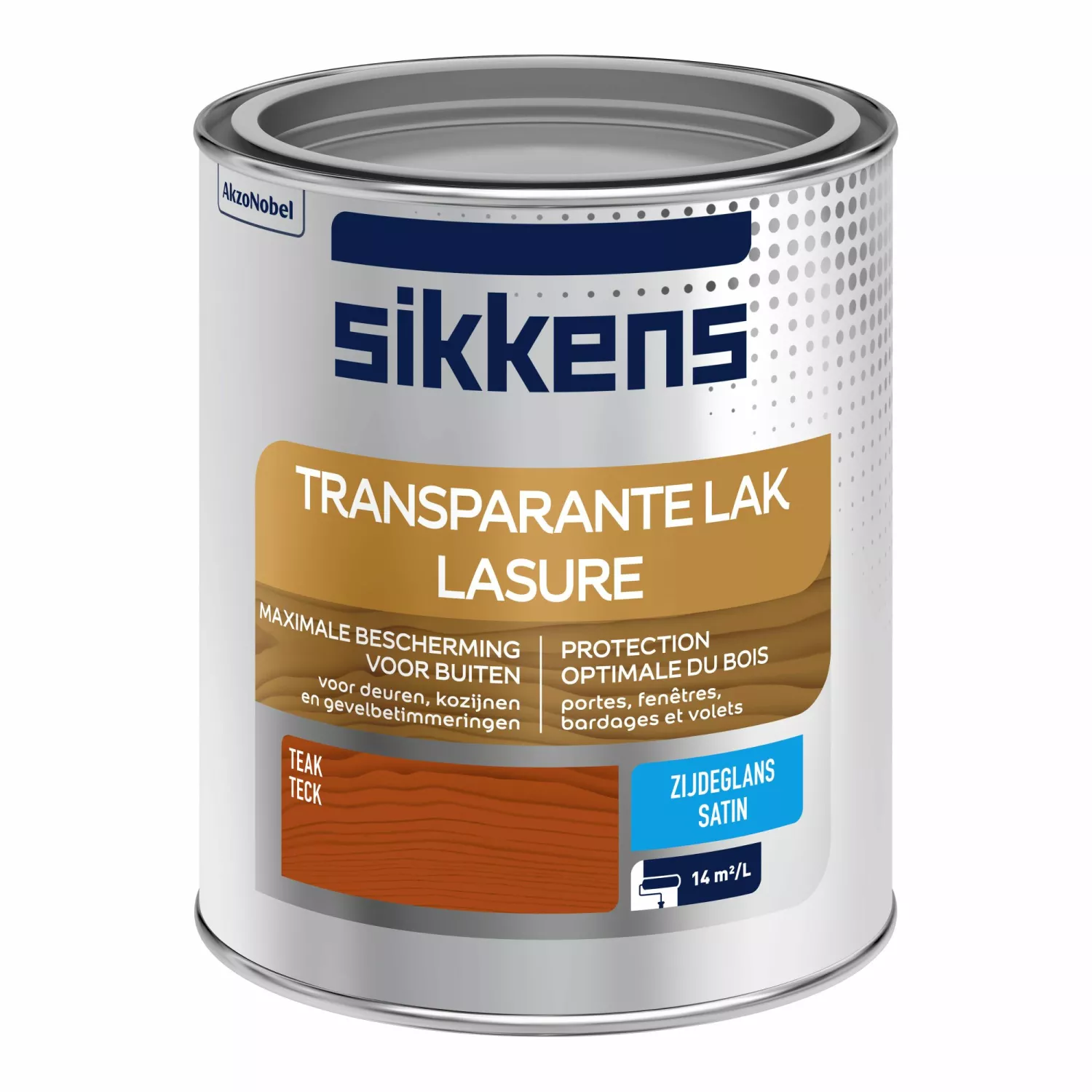 Sikkens Buitenlak Transparant Zijdeglans - Teak 085 - 750ml