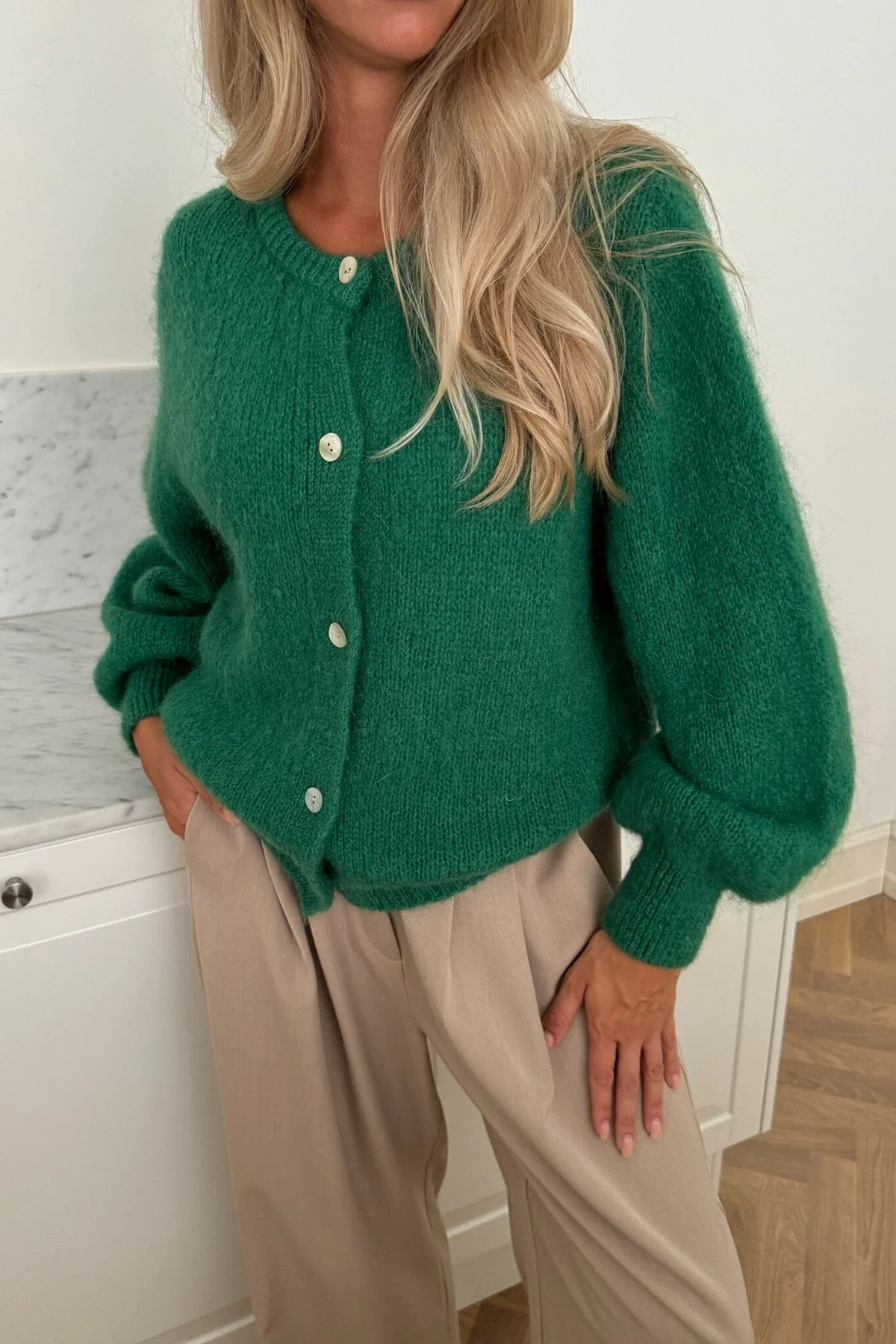 BYIC Idaic Cardigan green green