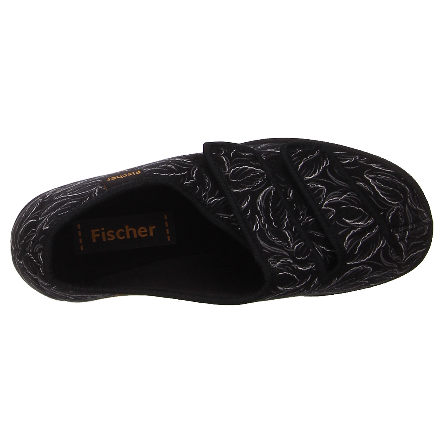 Fischer Hausschuhe schwarz schwarz
