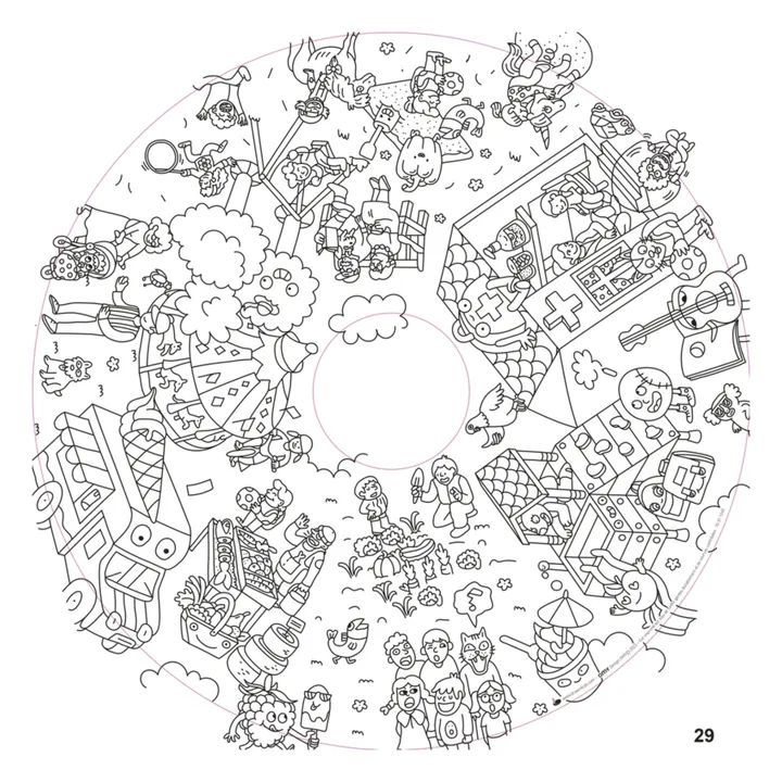 Drawin'Kids Recharge 20 feuilles XXL Drawin'kids x OMY | Blanc
