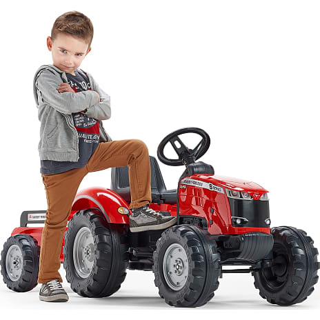 Falk Toys Massey Ferguson traktor med vogn