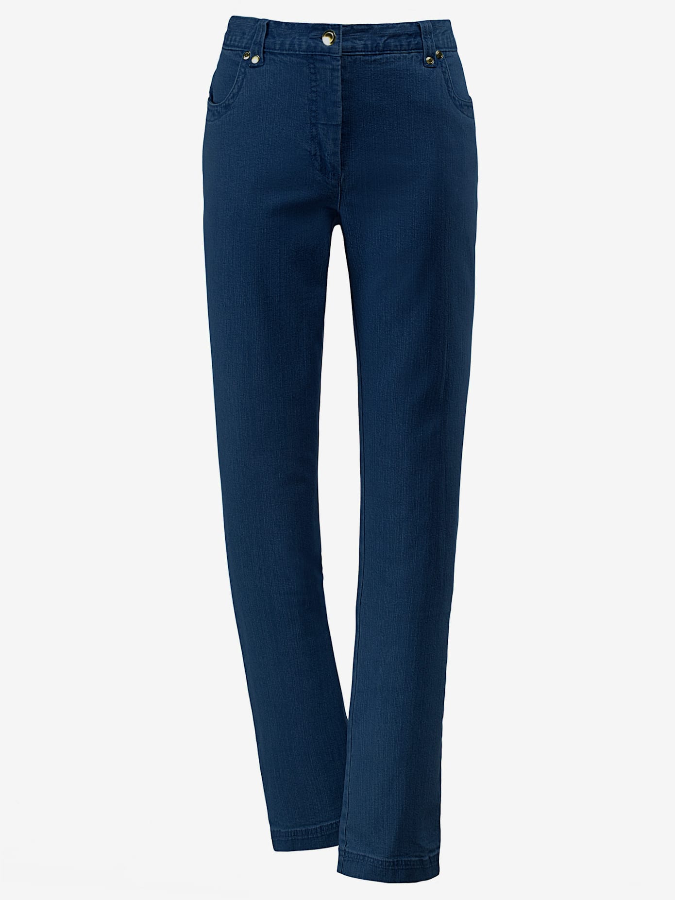 Jean coupe droite avec ceinture élastique au dos