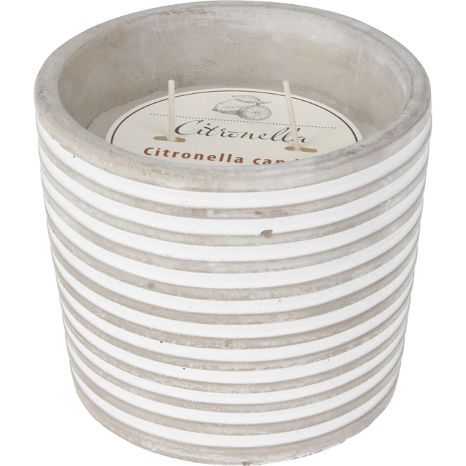 Citronellakerze im Betontopf - Ø ca. 10 cm - 1 Stück