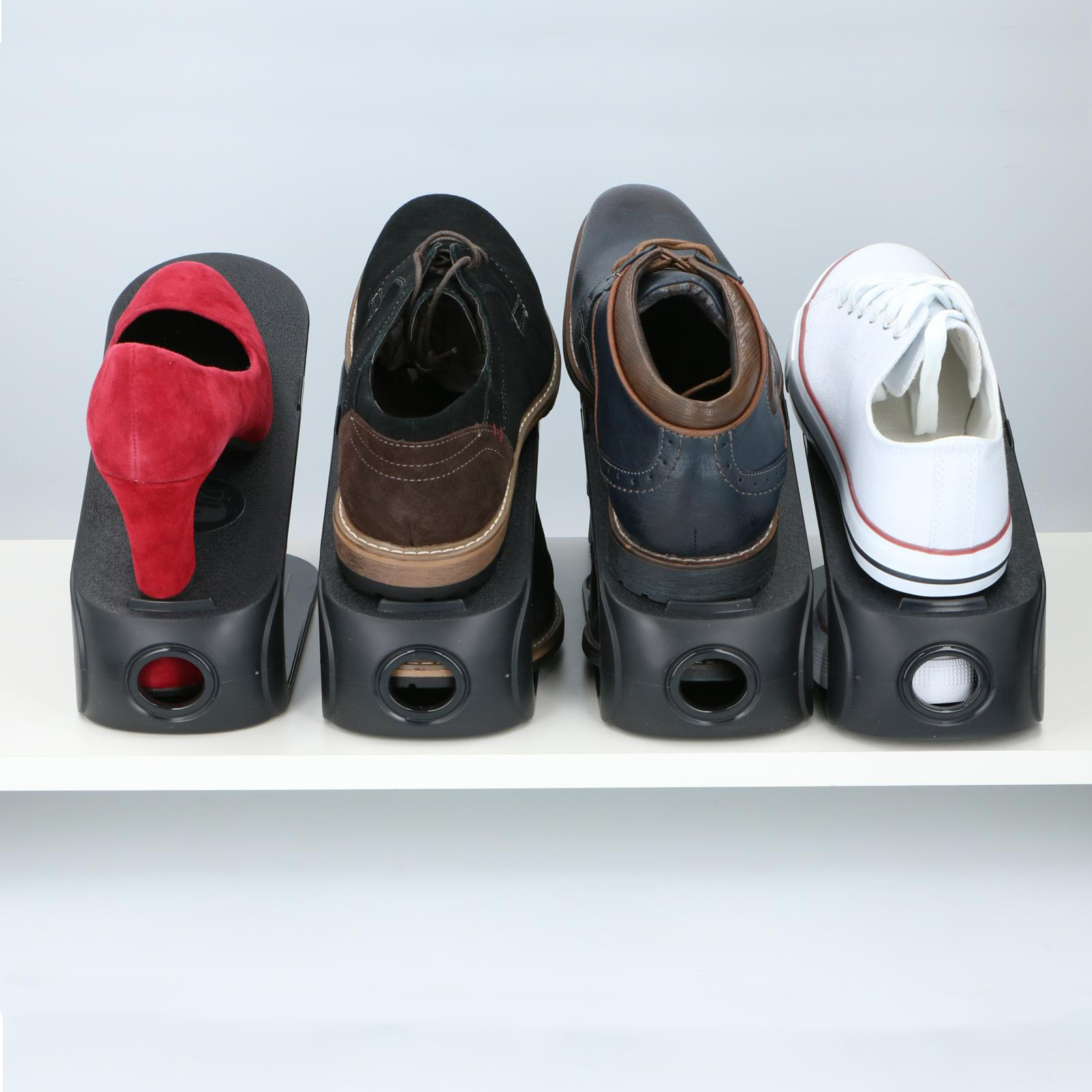 Schuhstapler 3er Set schwarz