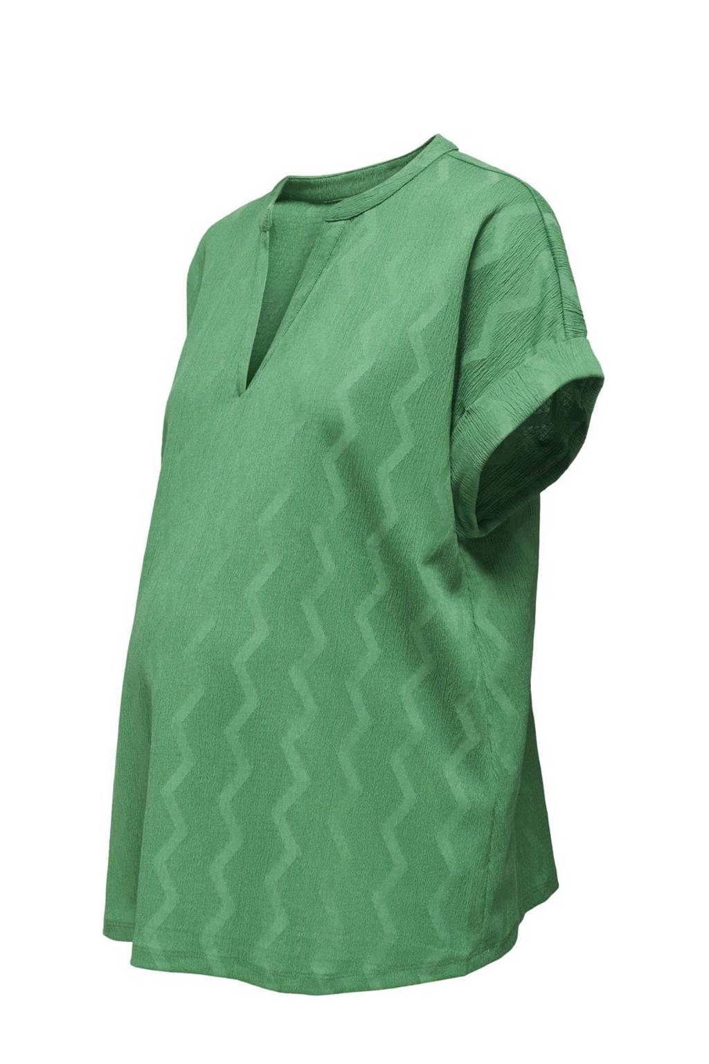 ONLY MATERNITY zwangerschapsblousetop OLMDIA frisgroen