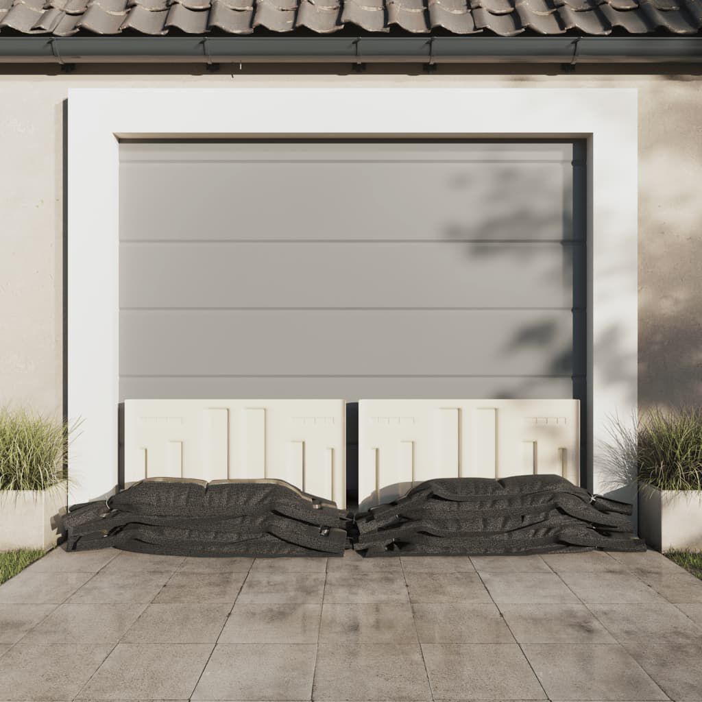 vidaXL Overstromingsbeschermingszakken, 10 stuks, donkergroen, 103x25 cm HDPE