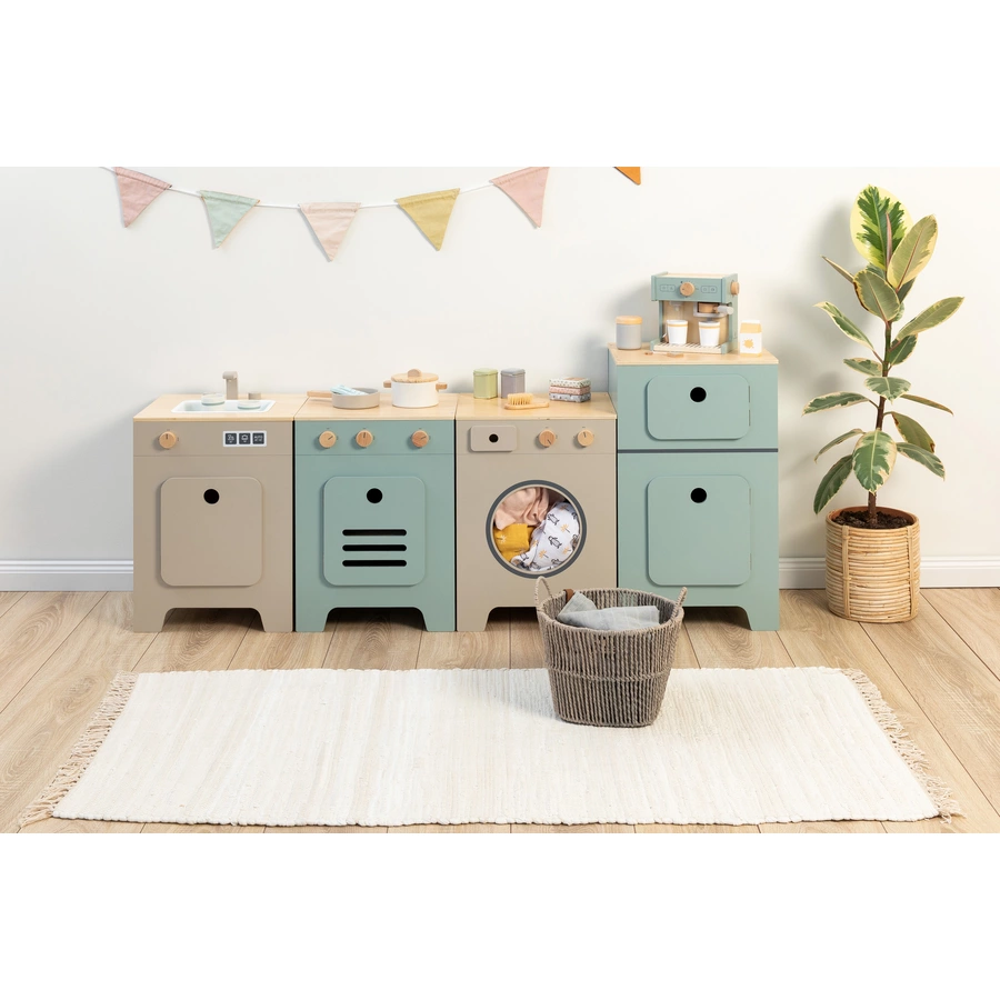 MUSTERKIND® Spielherd Mix & Match, salbeinatur