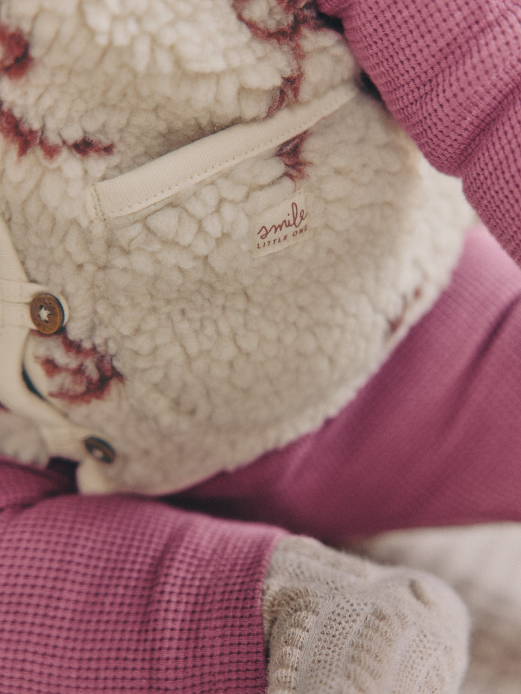 Bordeauxrood - Babyset van top met Lange mouwen en Leggings met Bodywarmer 3 -delig (0mnd -2jr)