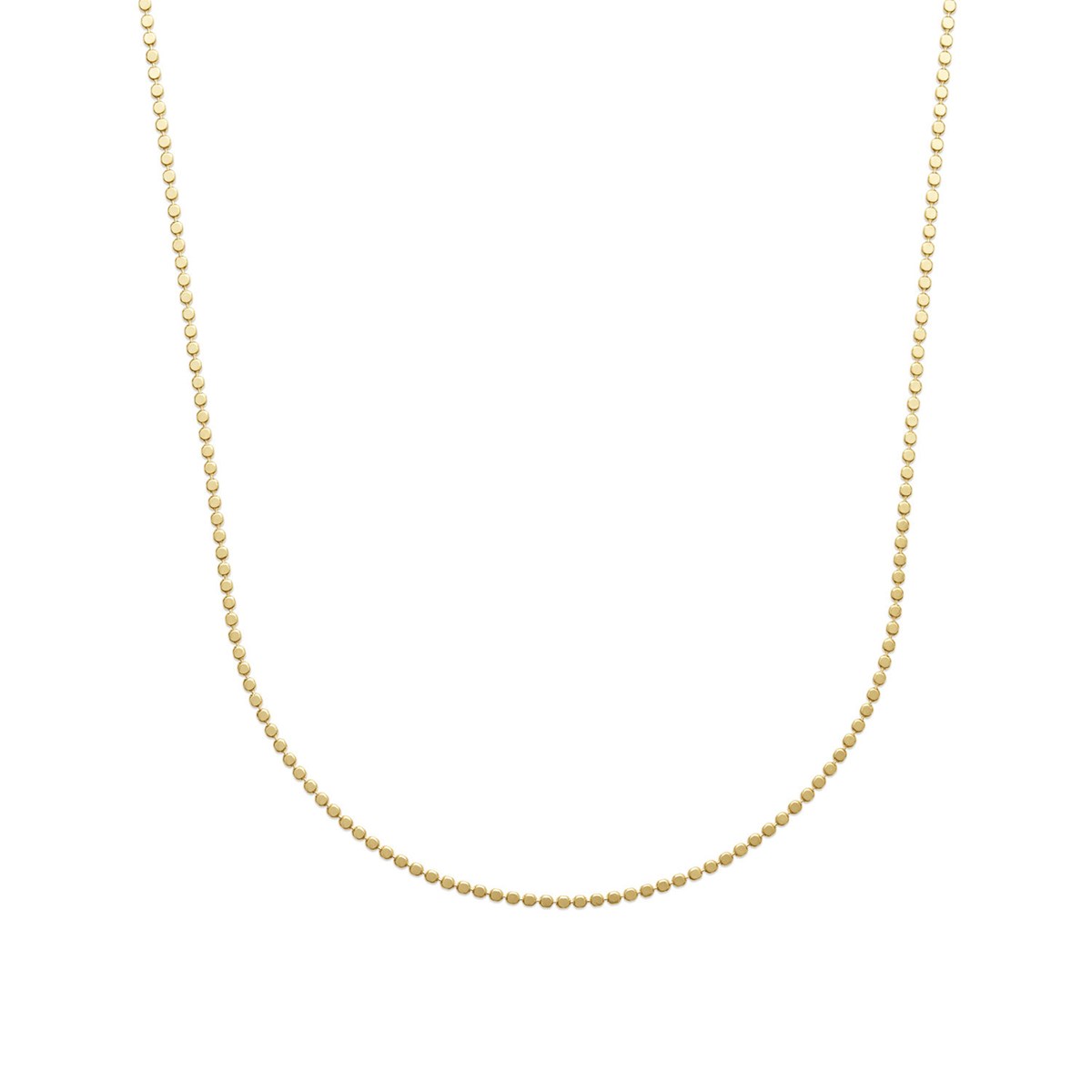 Collier Brillaxis petites pastilles plaqué or