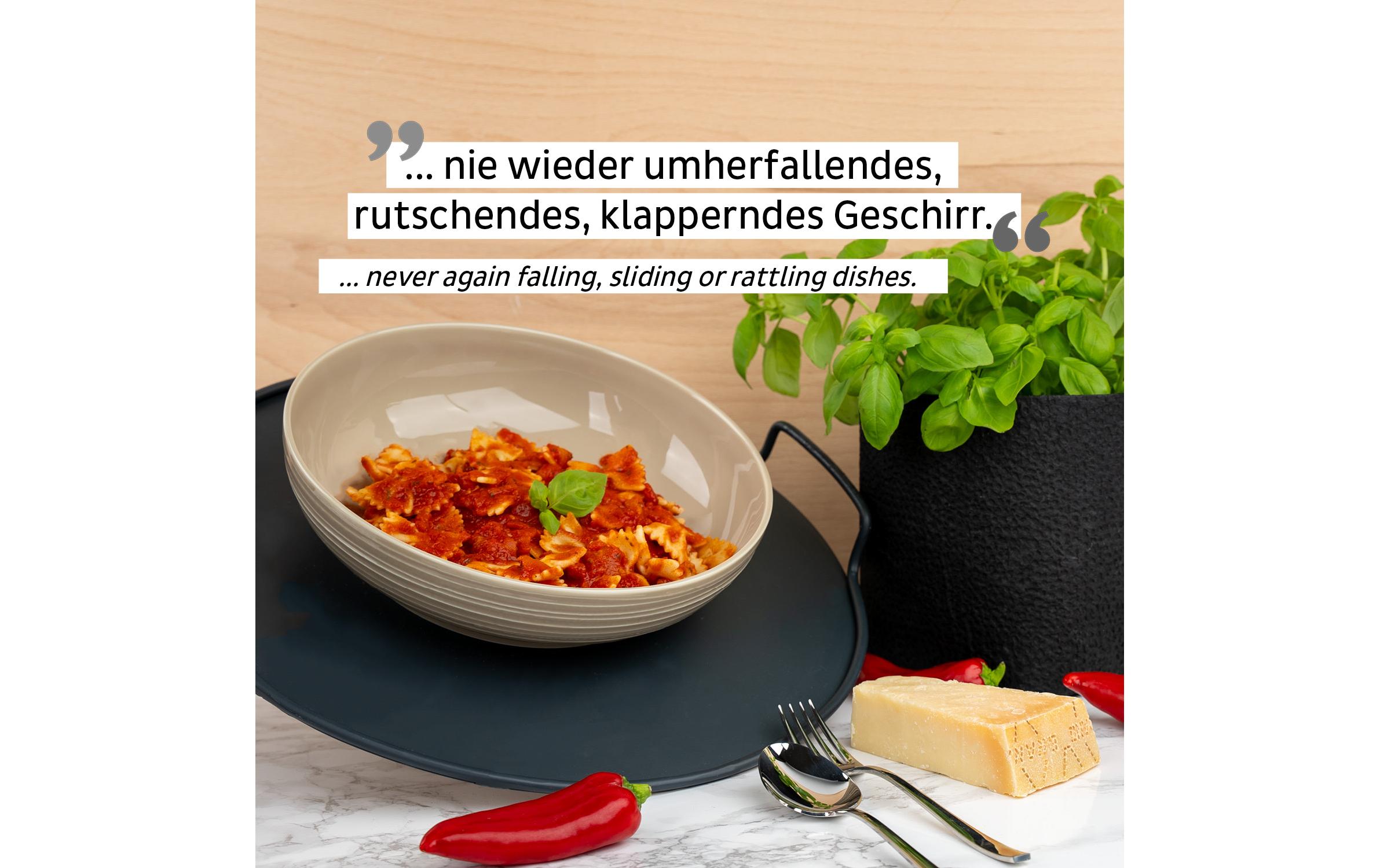 Magnet-Food-Bowl BeigeStabile Outdoor-Schale für unterwegs