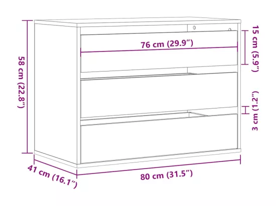 Commode d'angle blanc 80x41x58 cm bois d'ingénierie