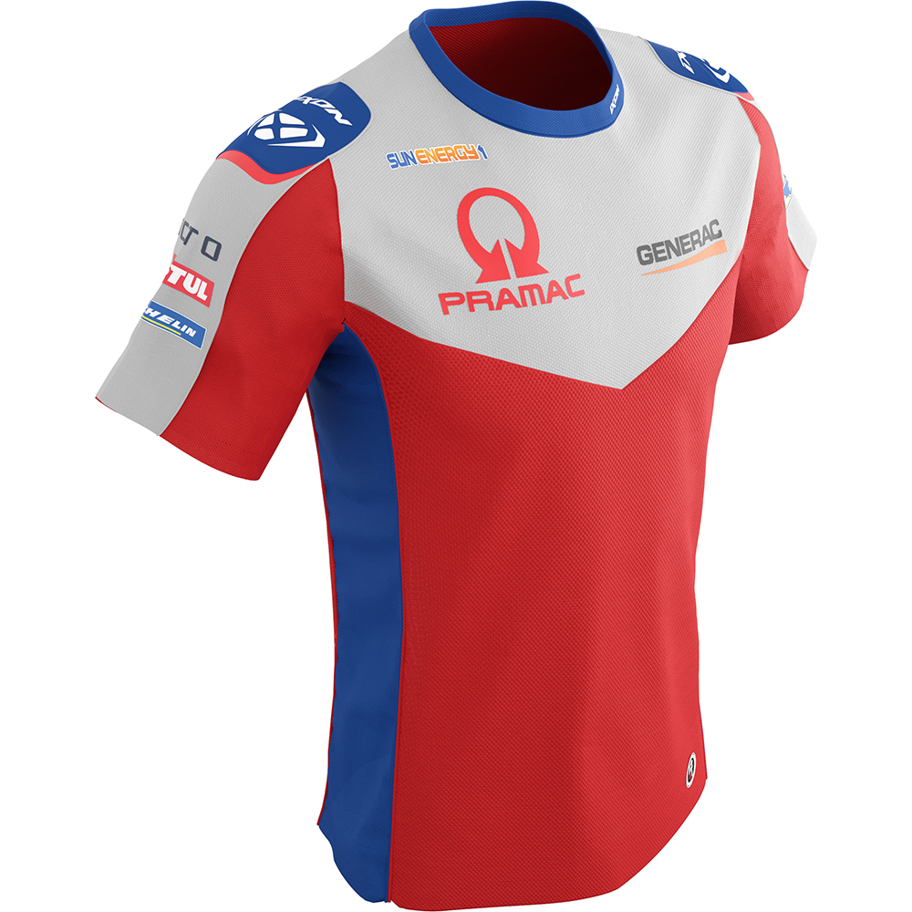 Ixon - T-shirt enfant Pramac Kid 22 Rouge / Blanc / Bleu