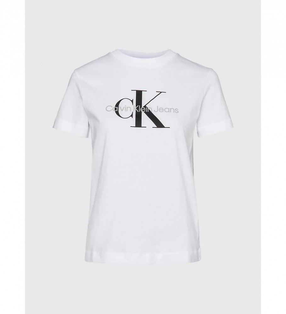 Camiseta Calvin Klein Jeans Monogram Regular branca