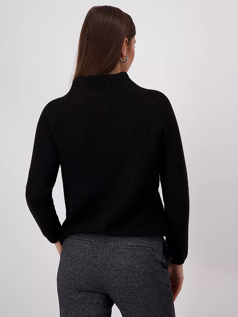 MONARI Rollkragenpullover  schwarz