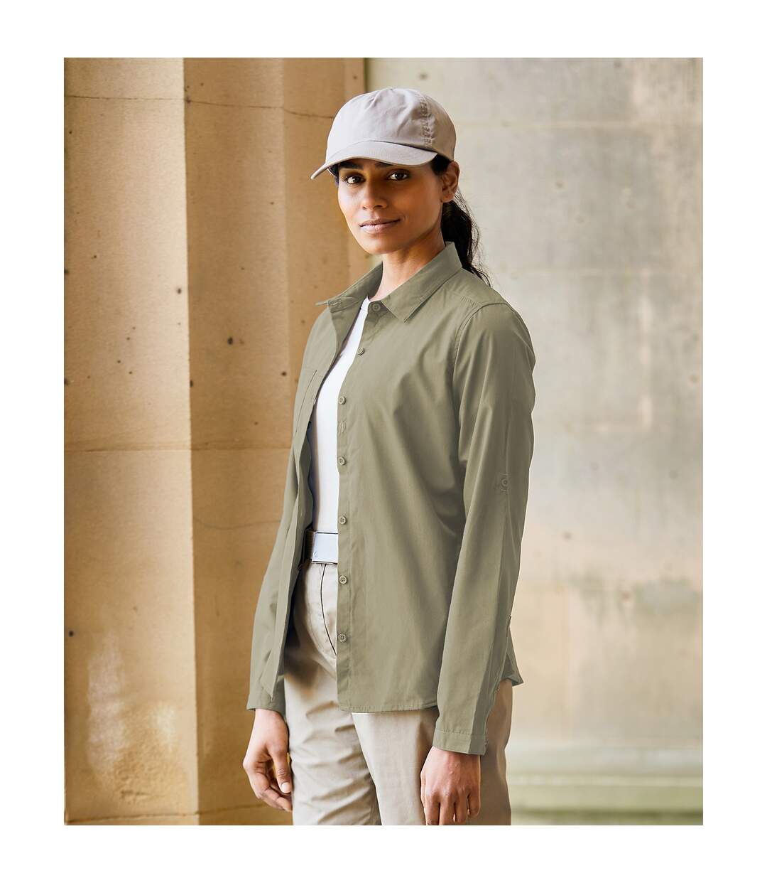 Craghoppers - Chemisier EXPERT KIWI - Femme (Beige foncé) - UTRW8133