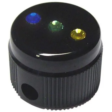 Standardgraph Cristallino Dosenspitzer mit 3 Kristallen, schwarz