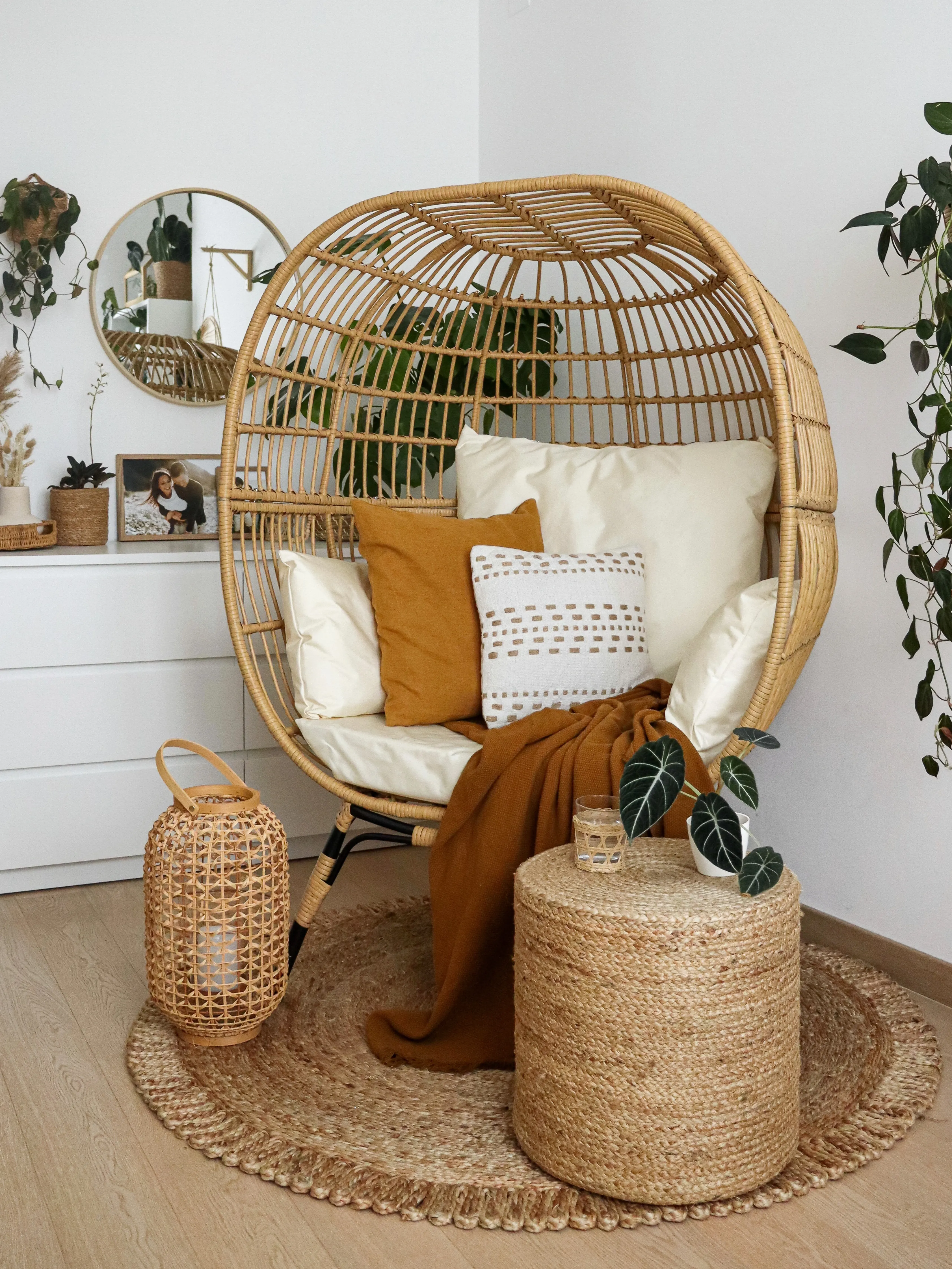 Vloerkleed ERENCE Beige ø 140 cm