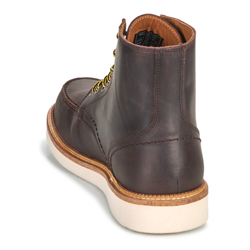 Selected - SLHTEO NEW LEATHER MOC-TOE BOOT - MArron