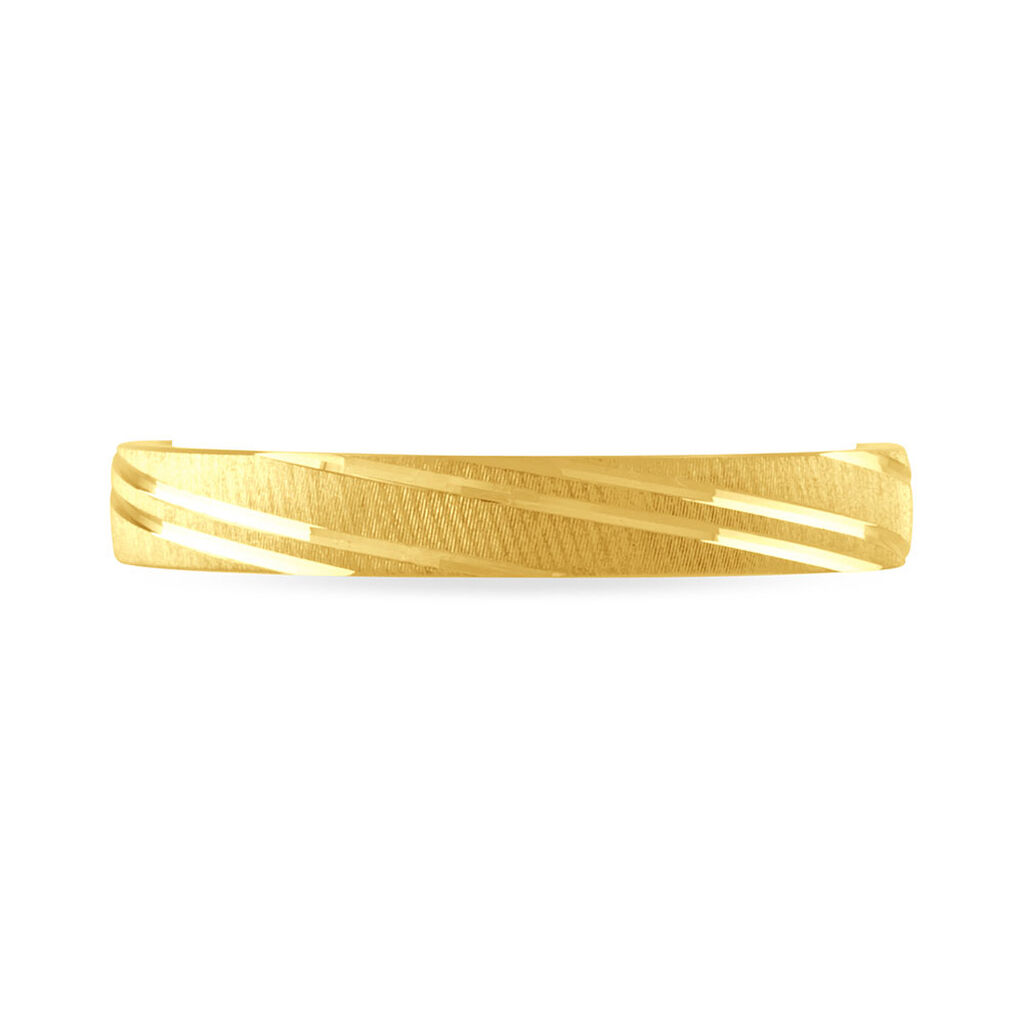 Alliance Eros Brossee Ruban Plat Or Jaune