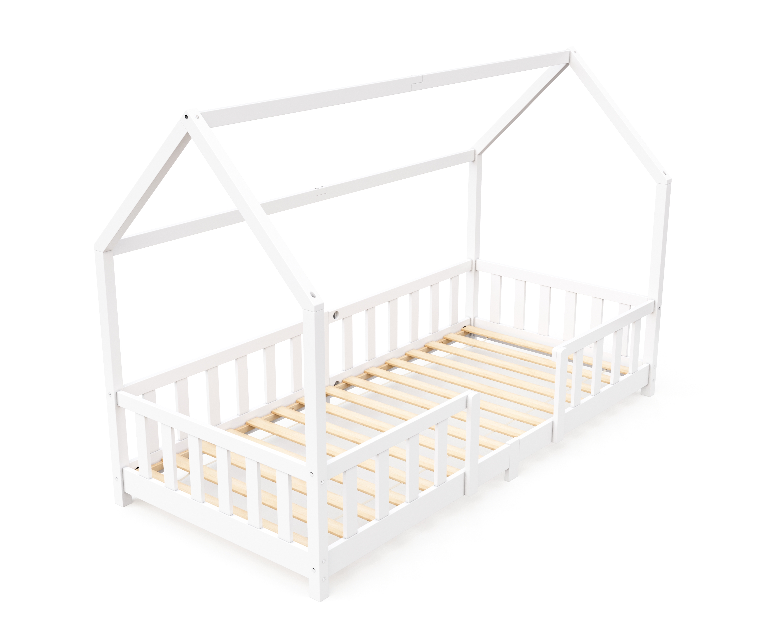 Kinderbett MAISON 90 x 200 cm weiss