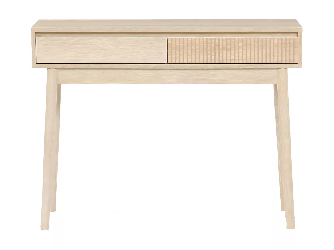 Console décor bois 2 tiroirs - Linear
