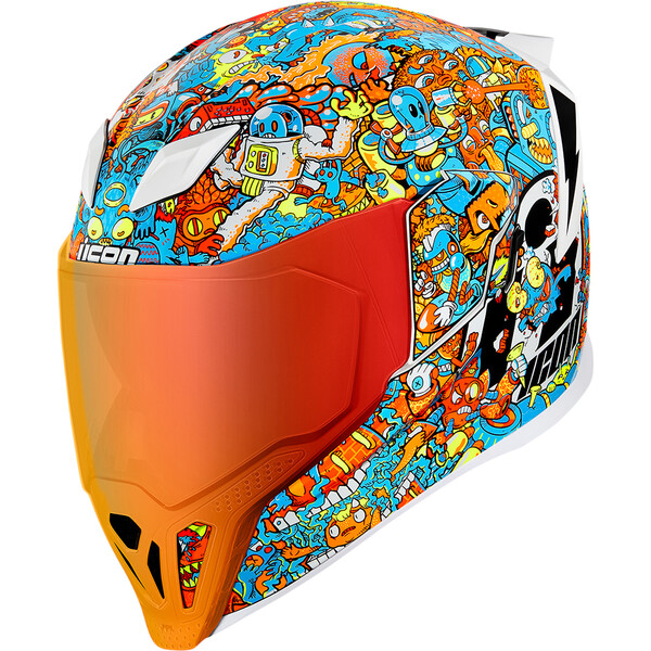 Icon - Casque Airflite Mips Redoodle™ Bleu / Orange