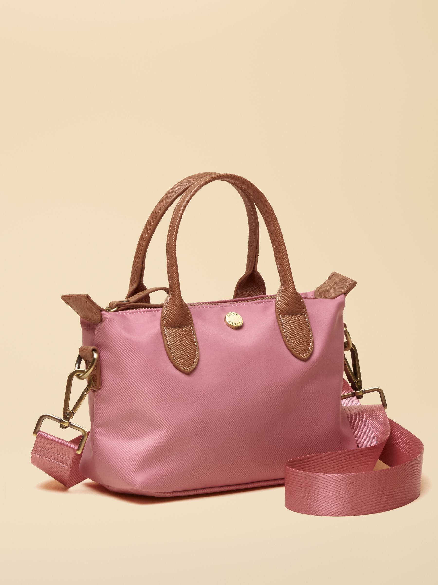 Roze - Joules Edie Ecru Check Crossbody Bag
