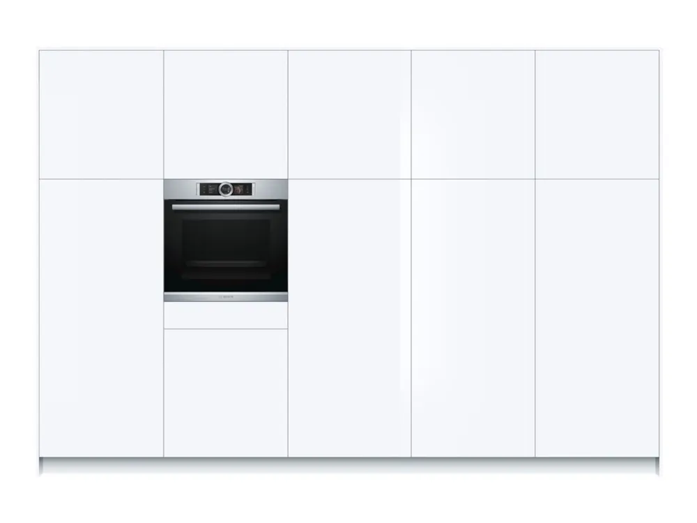 Bosch Serie | 8 HSG636ES1 - Ovn - til indbygning - niche - bredde: 56 cm - dybde: 55 cm - højde: 58.5 cm - Klasse A  - rustfrit stål