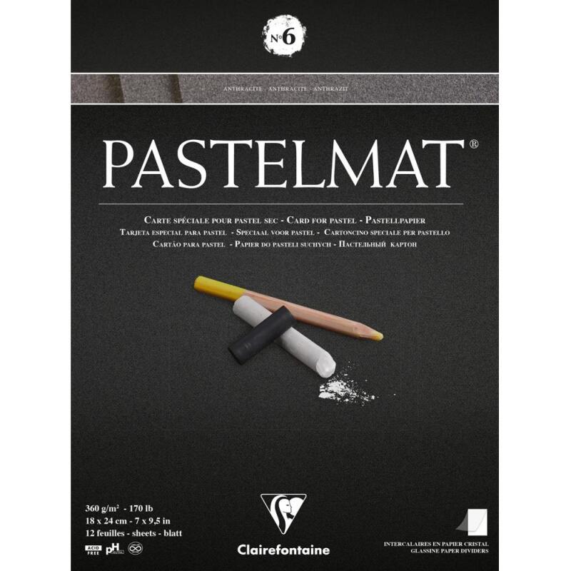 Pastelmat bloc collé 12F 18x24cm 360g