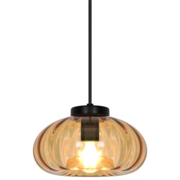 KARWEI hanglamp Lena amber Ø20 x 120cm