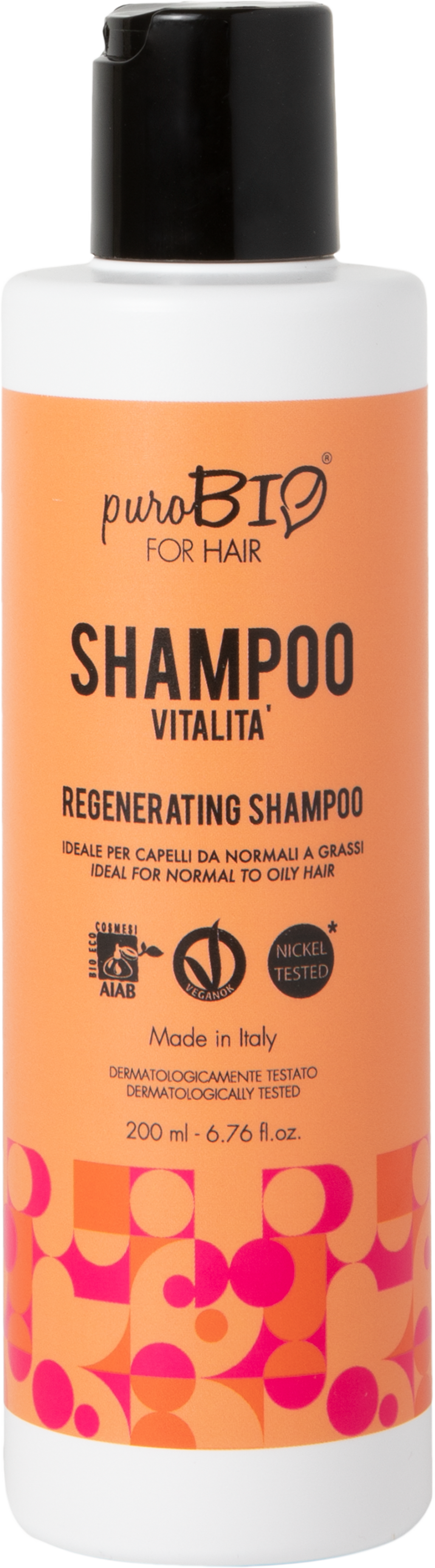 puroBIO cosmetics  FOR HAIR Regenerating Shampoo, 200 ml