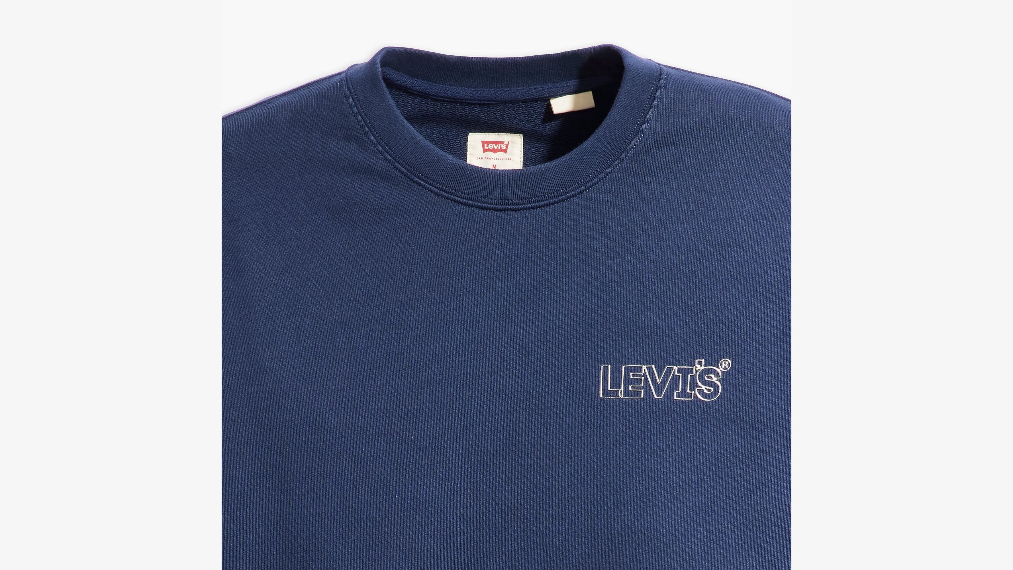 Sweat-shirt graphique à col rond et coupe décontractée - Chrome Headline Crew Naval Academy - Bleu