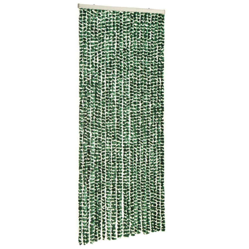 Moustiquaire vert et blanc 90x220 cm chenille
