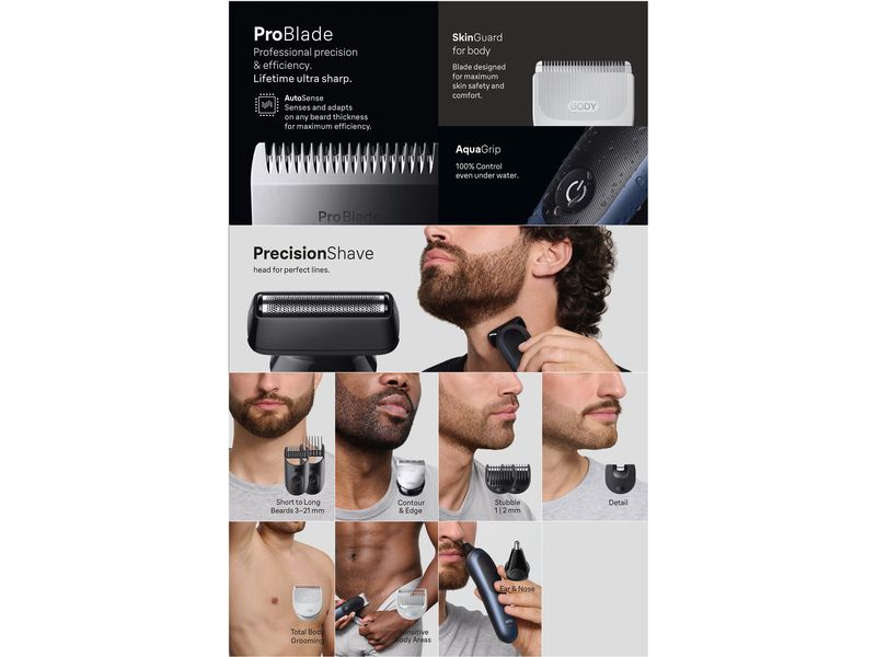 Braun Multirasierer Series 7 All-In-One Styler AIO7540 Multigroomer