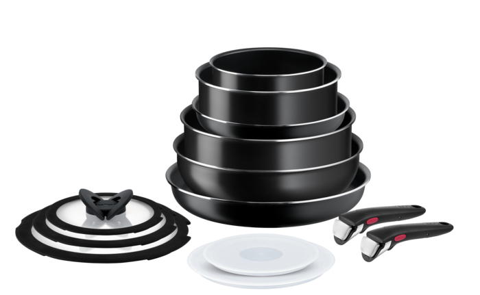 Ingenio Cook N Clean, Batterie de cuisine 13pcs, Antiadhésif, Non induction