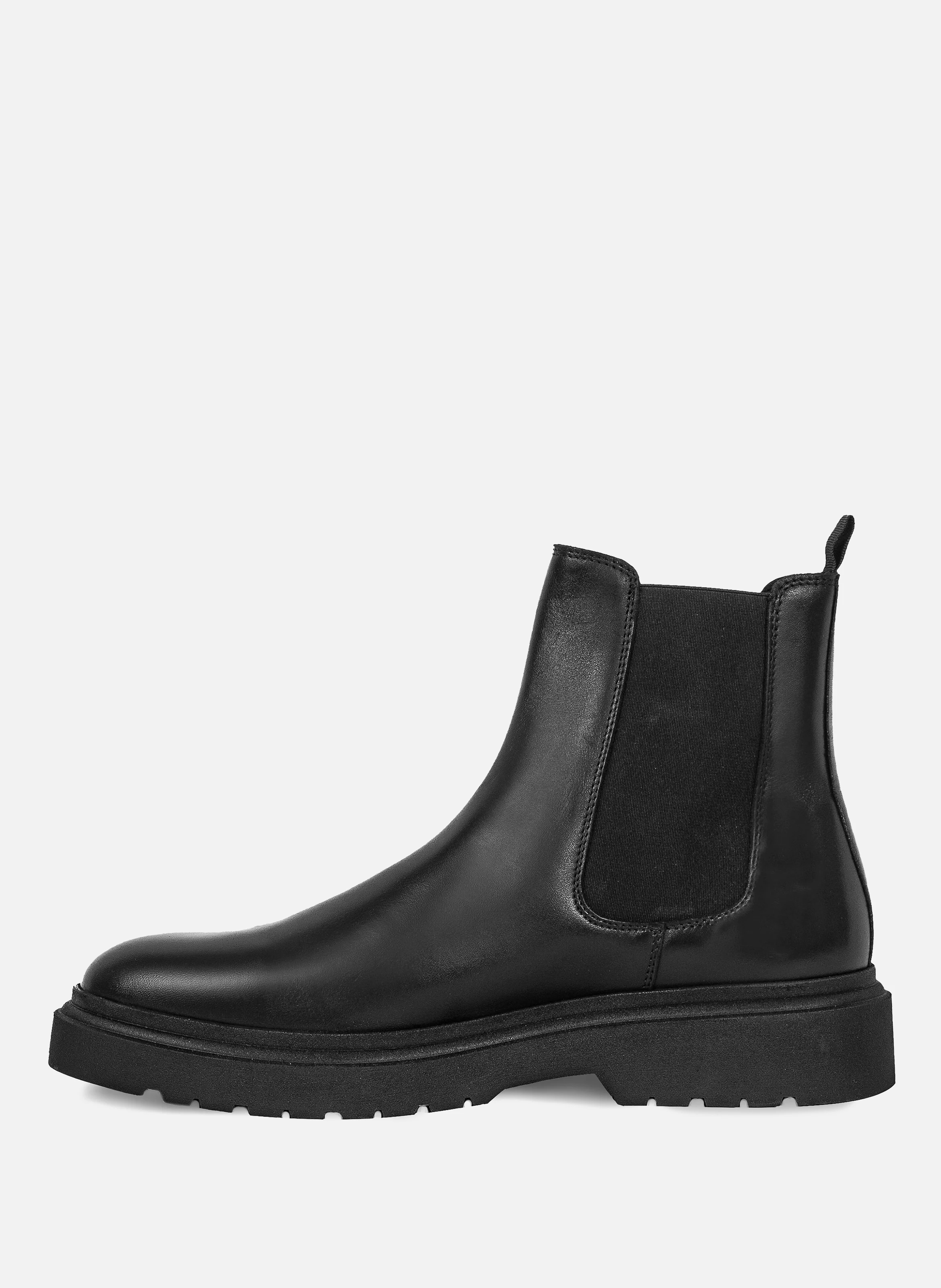 Chelsea boots gomme cuir | Noir