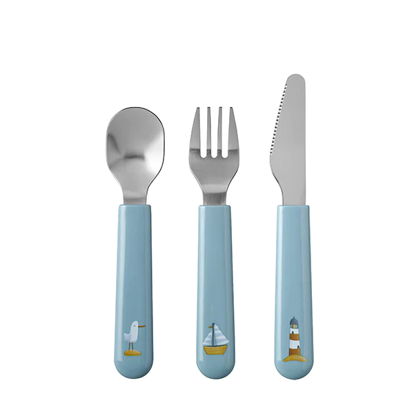Set de couverts enfant 3 pièces Mio baie des marins bleu Mepal