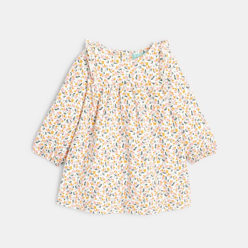 Robe doublée et legging rose bébé fille Gris ou noir