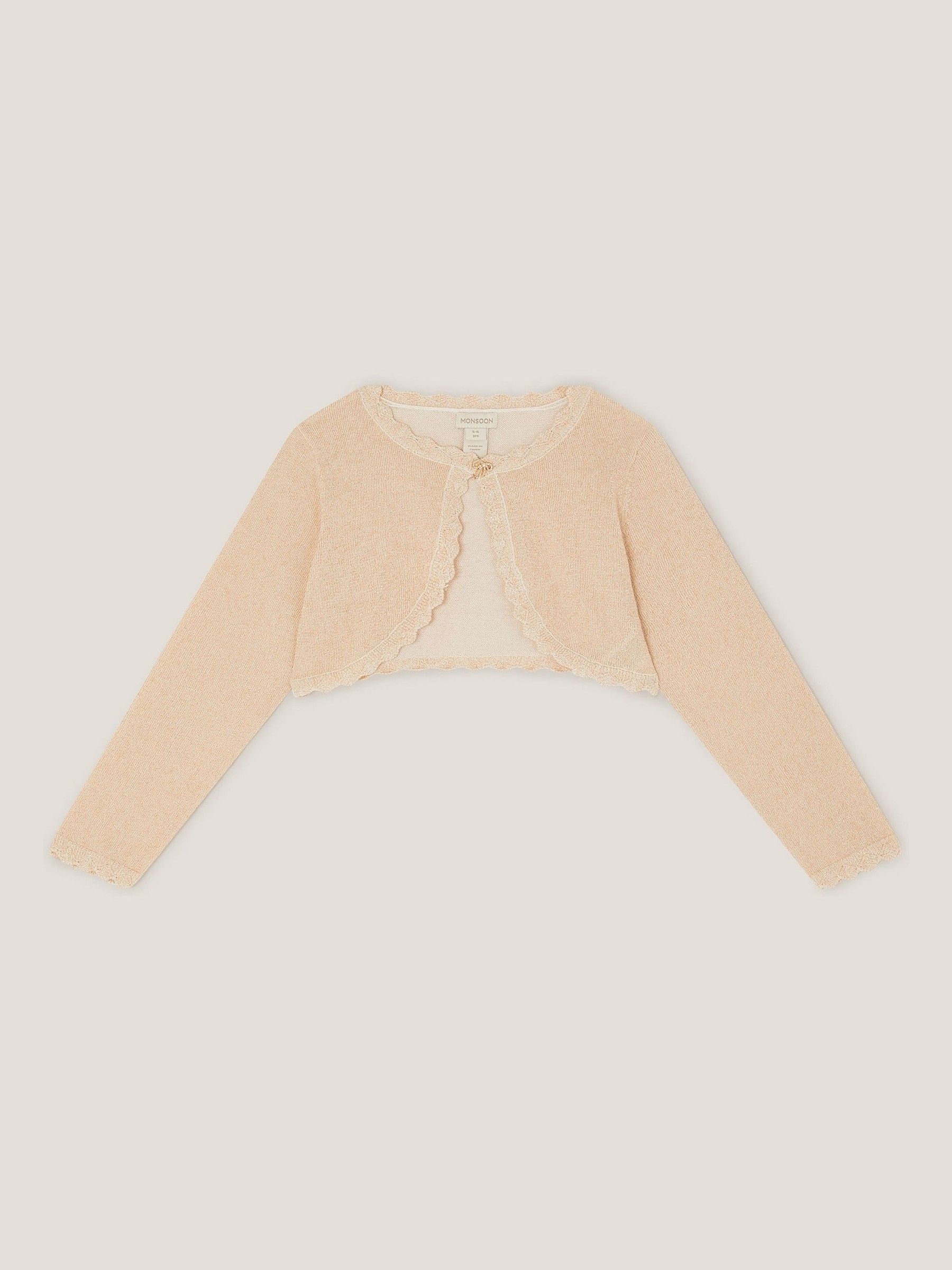 Goud - Monsoon Maeve vest met strik en knopen