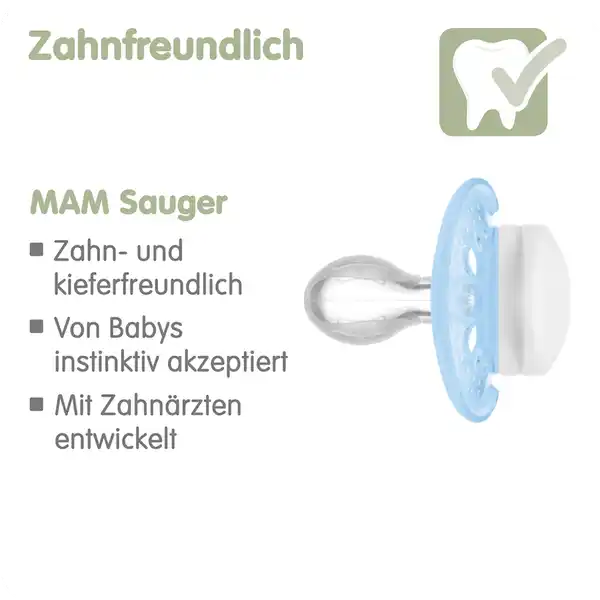 Schnuller Original Silikon 6-16 blue
