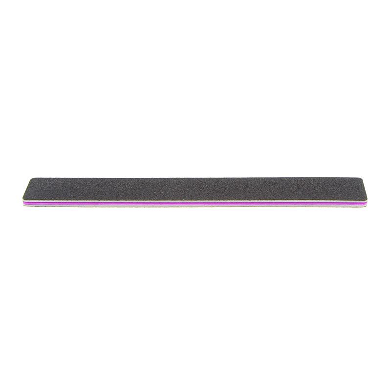 Lime rectangulaire noire pour ongles de pieds 180/180 : Grain fin