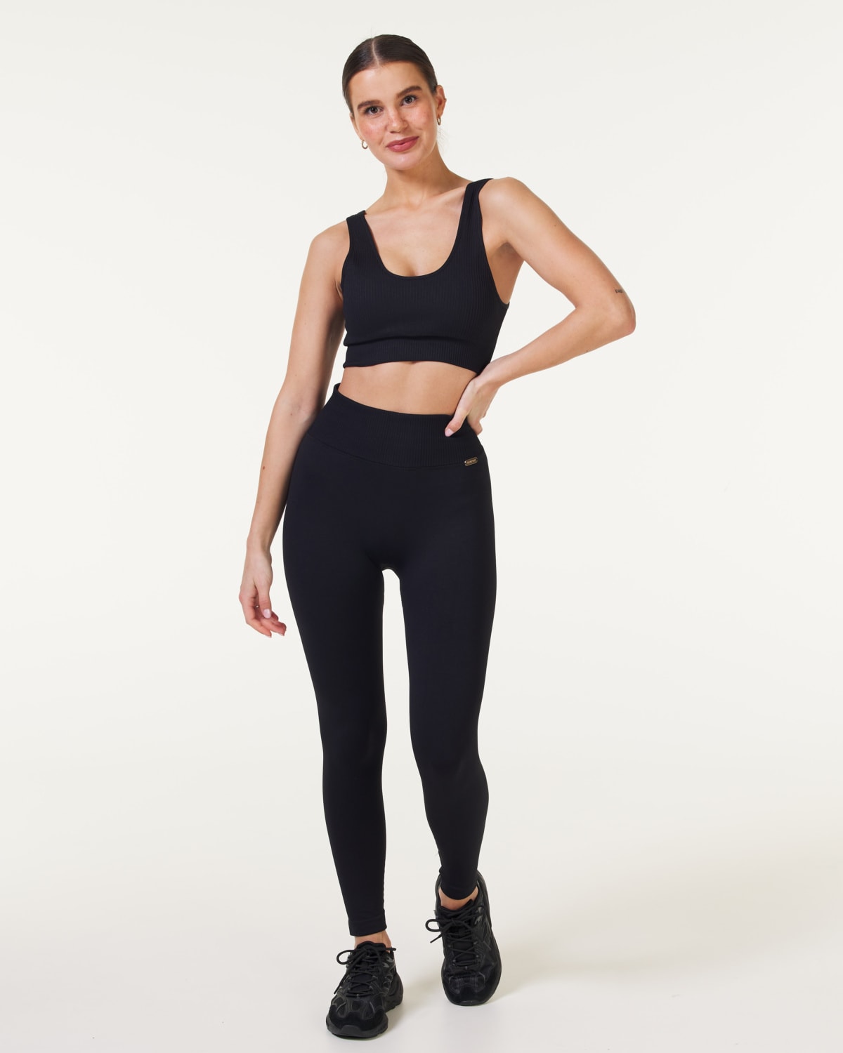 Bumpro Wave Seamless Tights Black