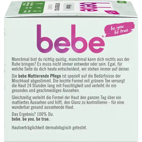 Mattierende Pflege