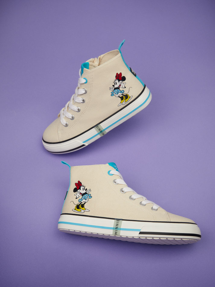 Bota de cano curto Minnie Mouse ©DS - Marrom