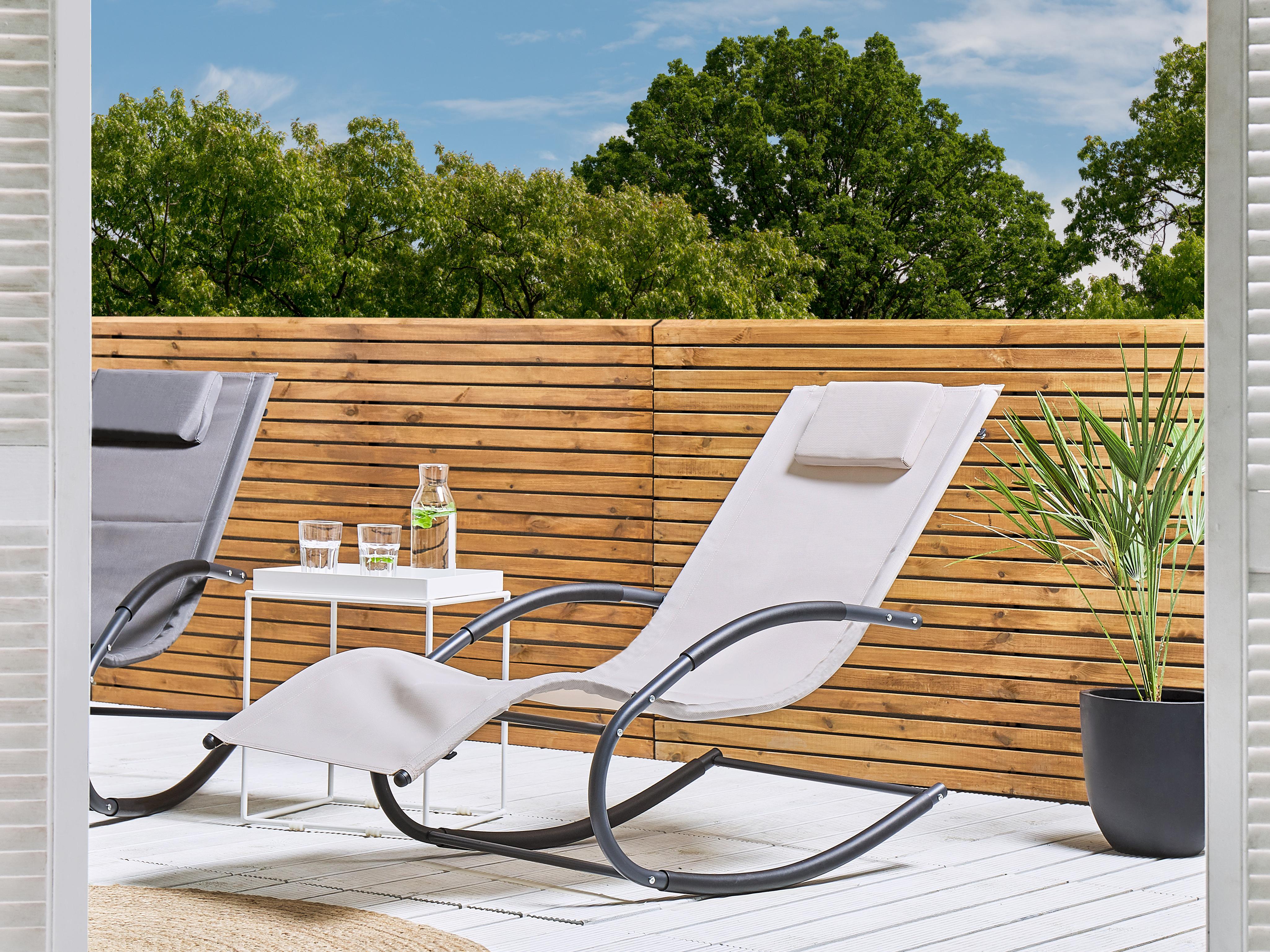 Schommel-ligstoel CARANO II Metaal Beige