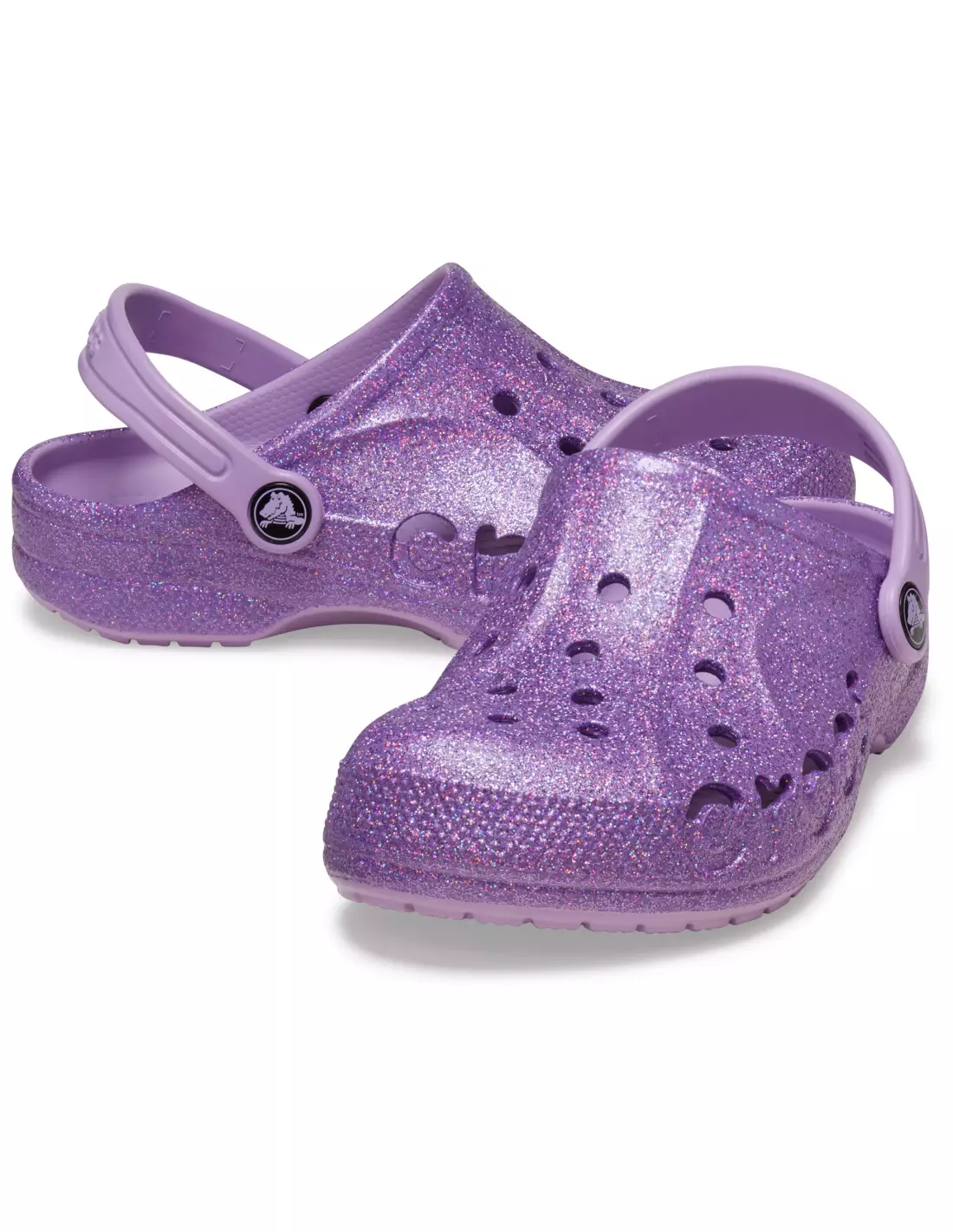 CROCS Baya Glitter Clog Kid - Sandales & nu-pieds 5PRORCHID