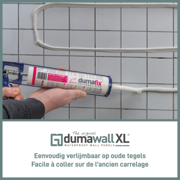 Dumawall XL wandpaneel kunststof Trapani glans 4,68m² 90x260cm - 2 stuks