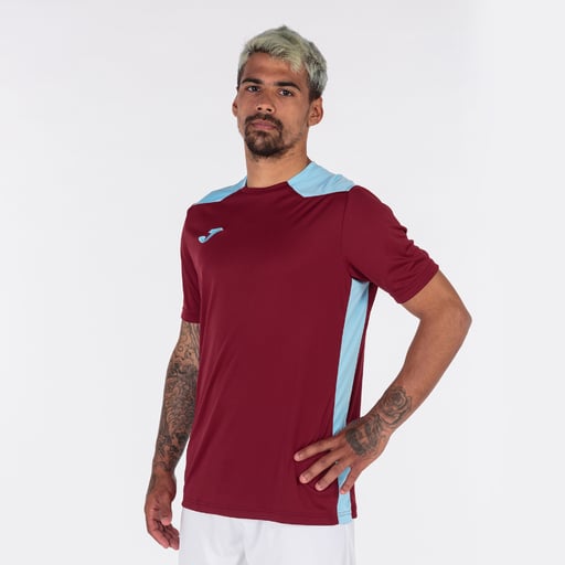 Camisa de manga curta Vi Bordeaux Celeste Joma Championship
