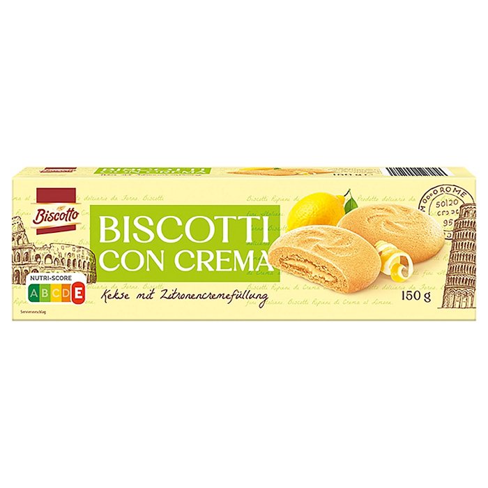 BISCOTTO Creme gefüllte Biscuits 150 g, Zitrone