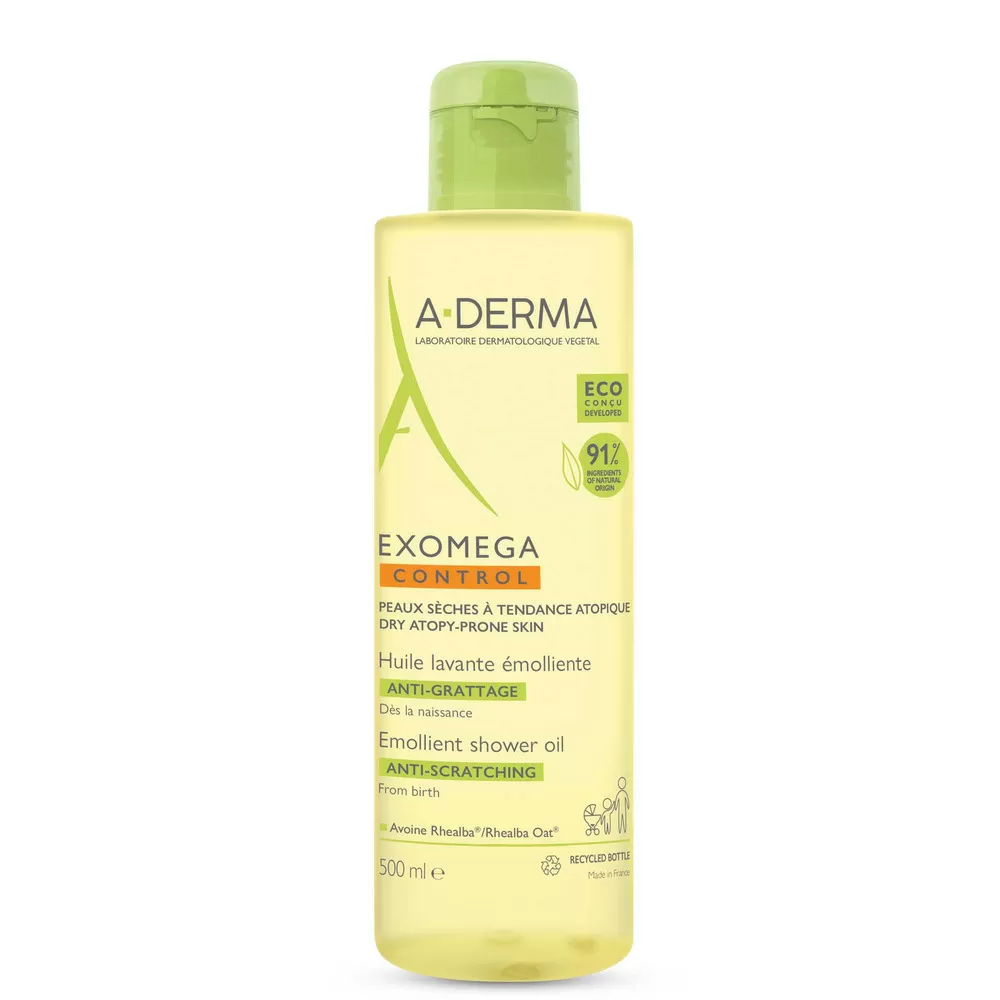 A-Derma Exomega Control Shower Oil - 500 ml